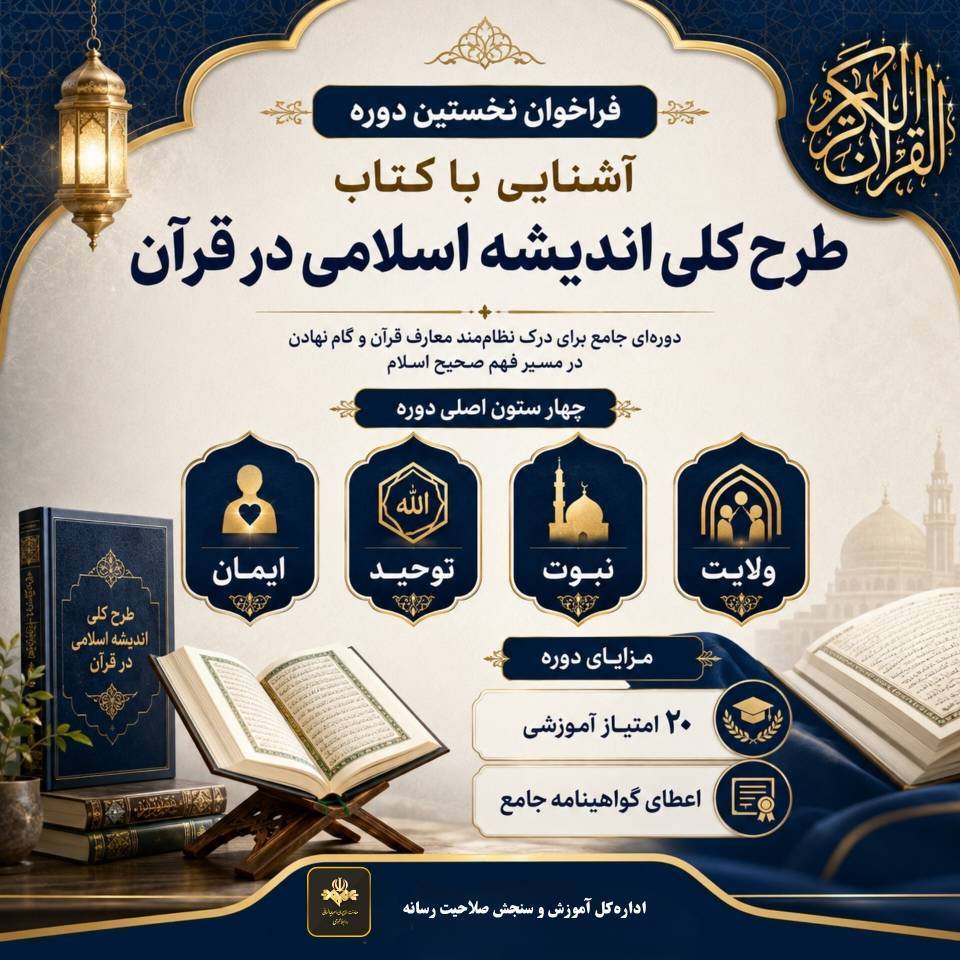 طرح کلی اندیشه اسلامی در قرآن (حضوری)